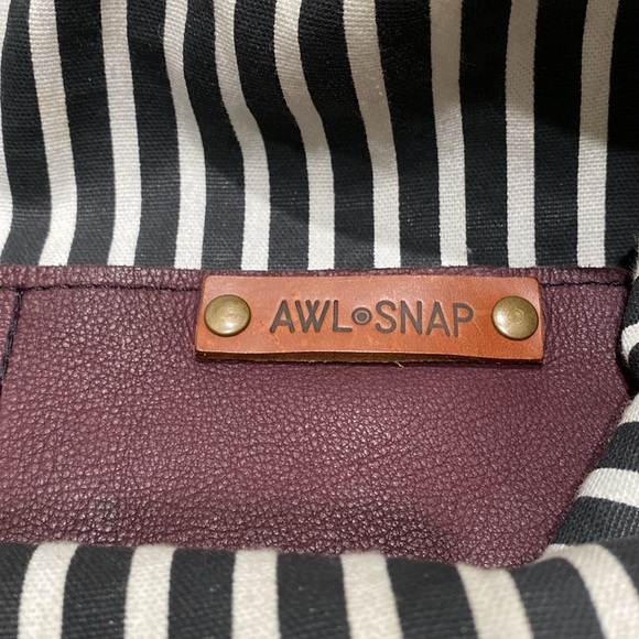 AWL SNAP Brown Soft Leather Flap Crossbody Bag - Picture 12 of 14
